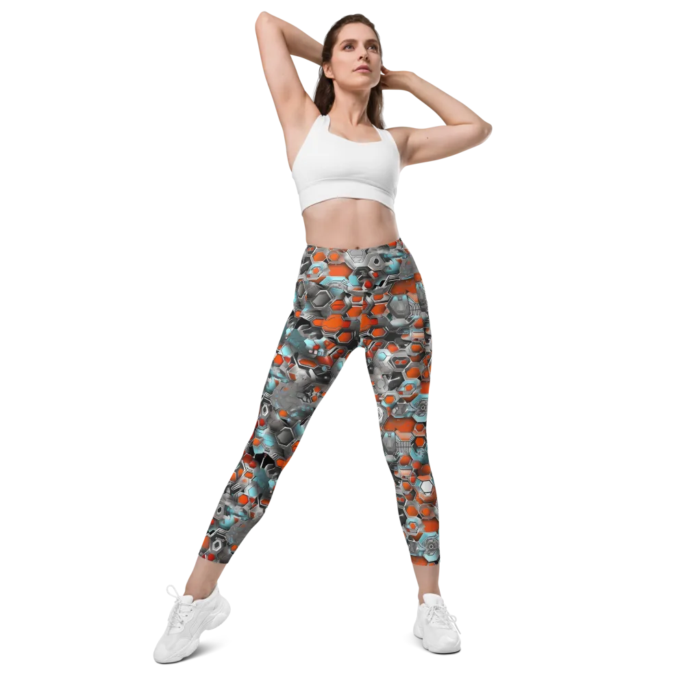 Kinetic Hexcore on Leggings with Pockets — Front
