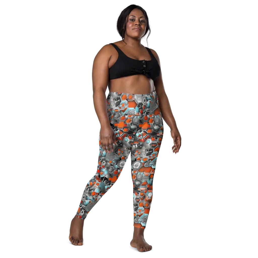 Kinetic Hexcore on Leggings with Pockets — Front