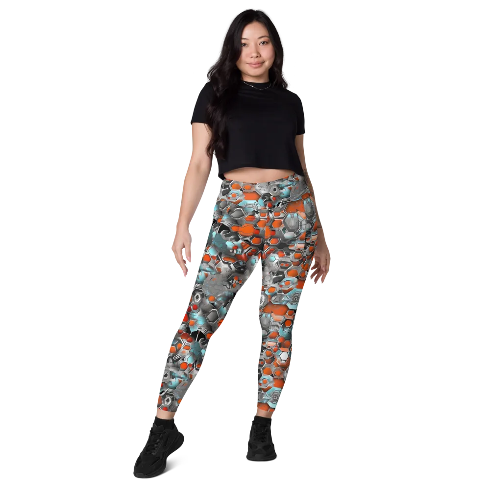 Kinetic Hexcore on Leggings with Pockets — Front