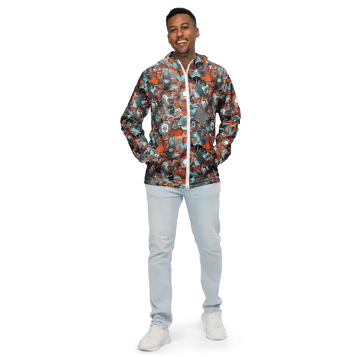 Kinetic Hexcore on a Men's Windbreaker