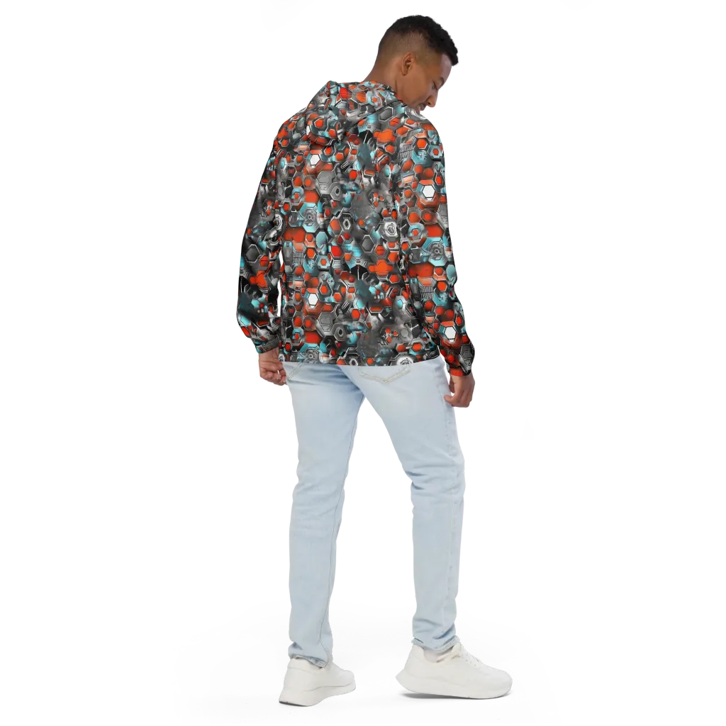 Kinetic Hexcore on Men's Windbreaker — Back