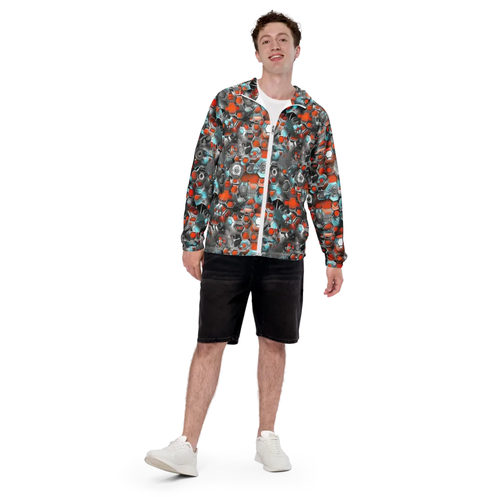Kinetic Hexcore on Men's Windbreaker — Front