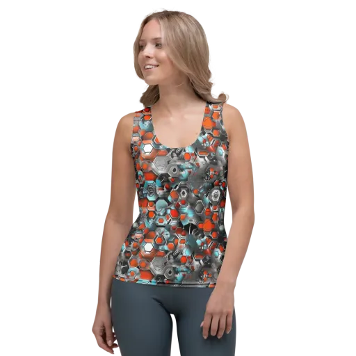 Kinetic Hexcore on a Women's Tank Top