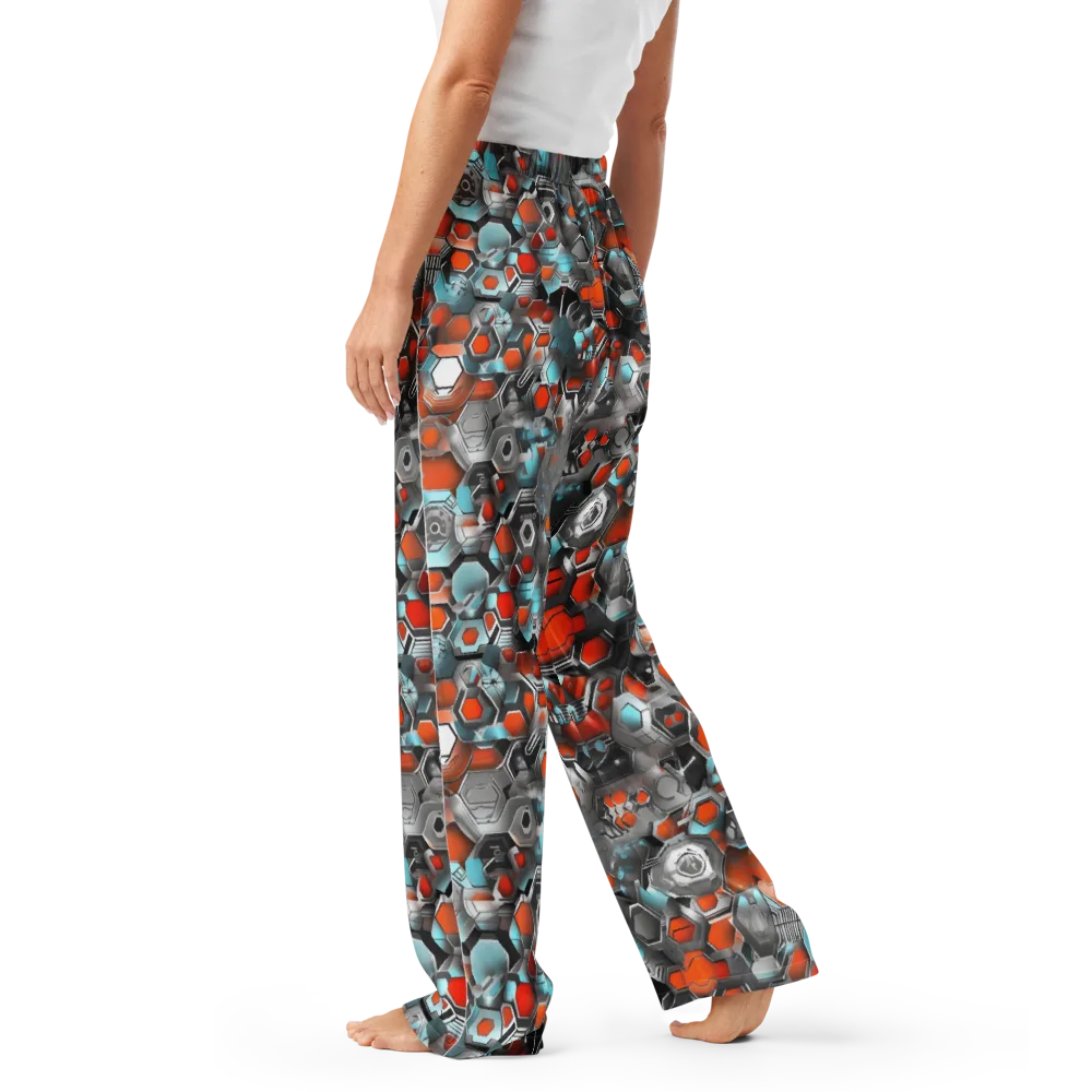 Kinetic Hexcore on Women's Pajama Pants — Left