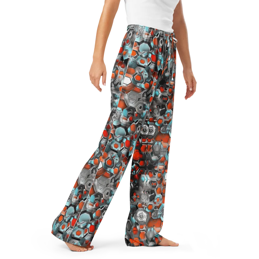 Kinetic Hexcore on Women's Pajama Pants — Right Front