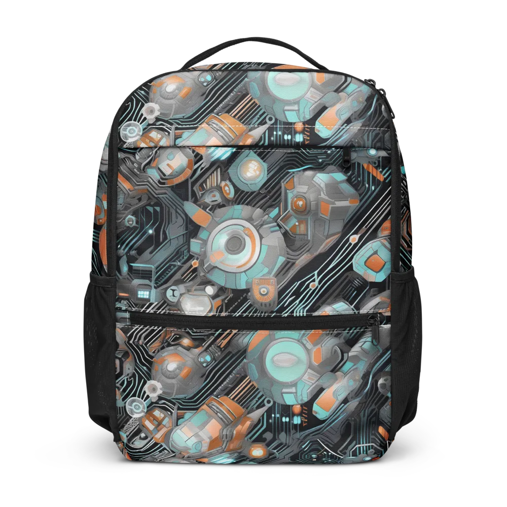 Circuit Nebula on Utility Backpack — Front