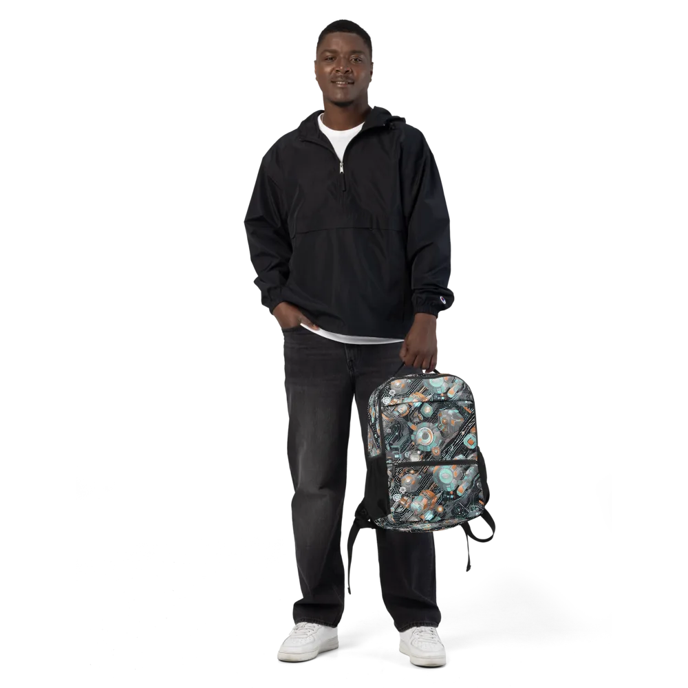 Circuit Nebula on Utility Backpack — Front
