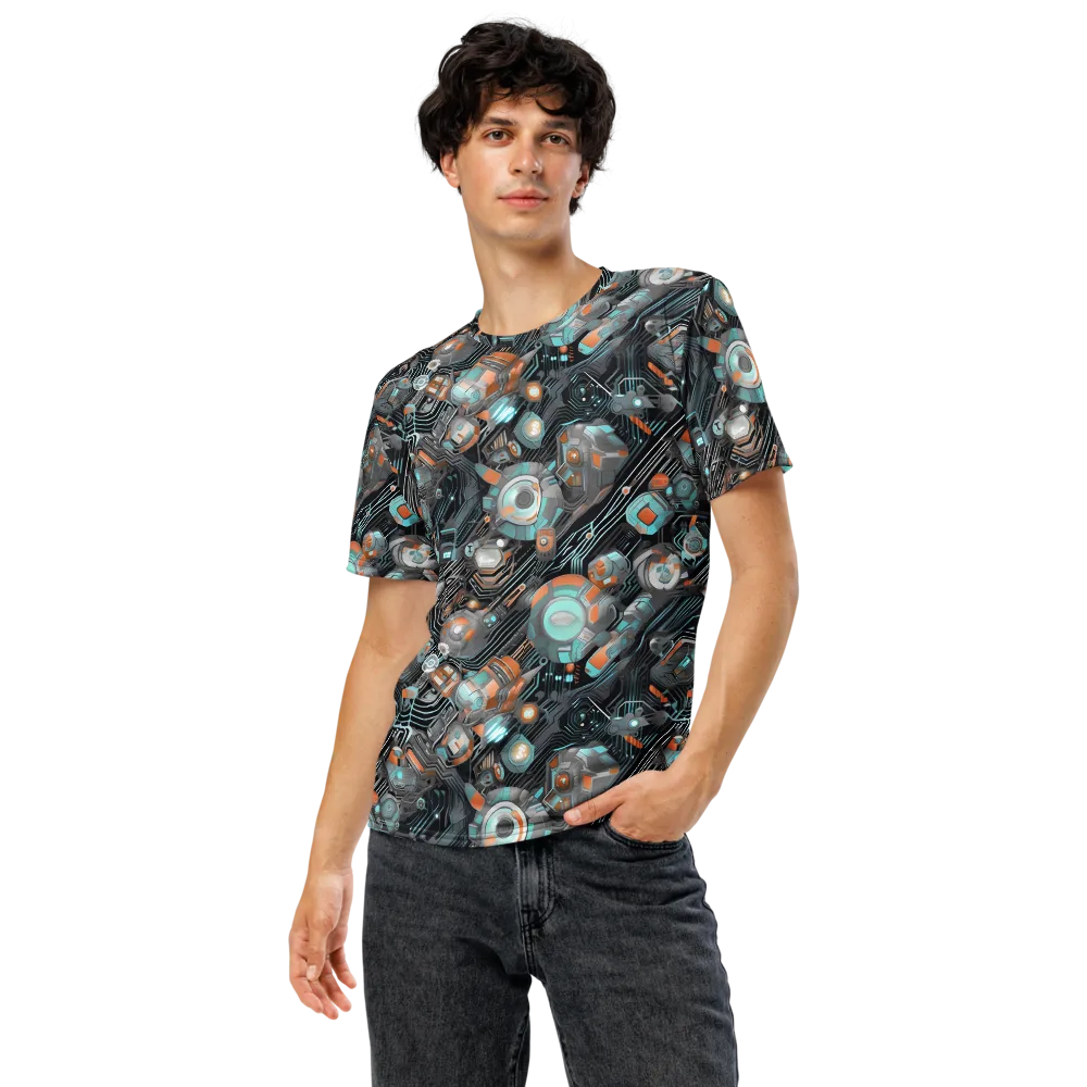 Circuit Nebula on Men's Crew Neck T-Shirt — Front