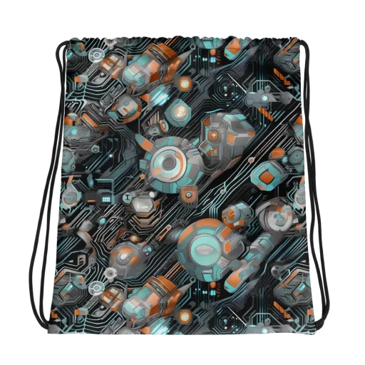Circuit Nebula on a Drawstring Bag