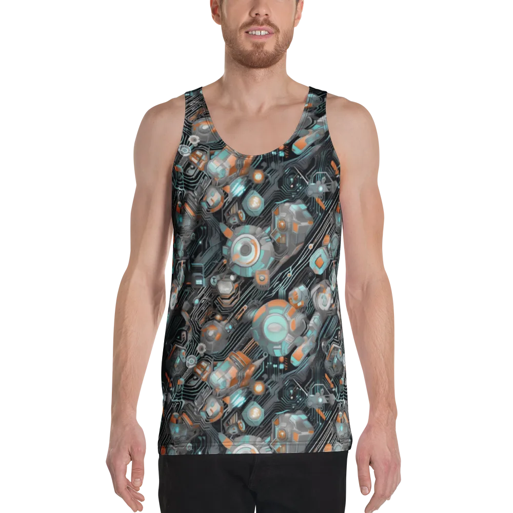 Circuit Nebula on Men's Tank Top — Front