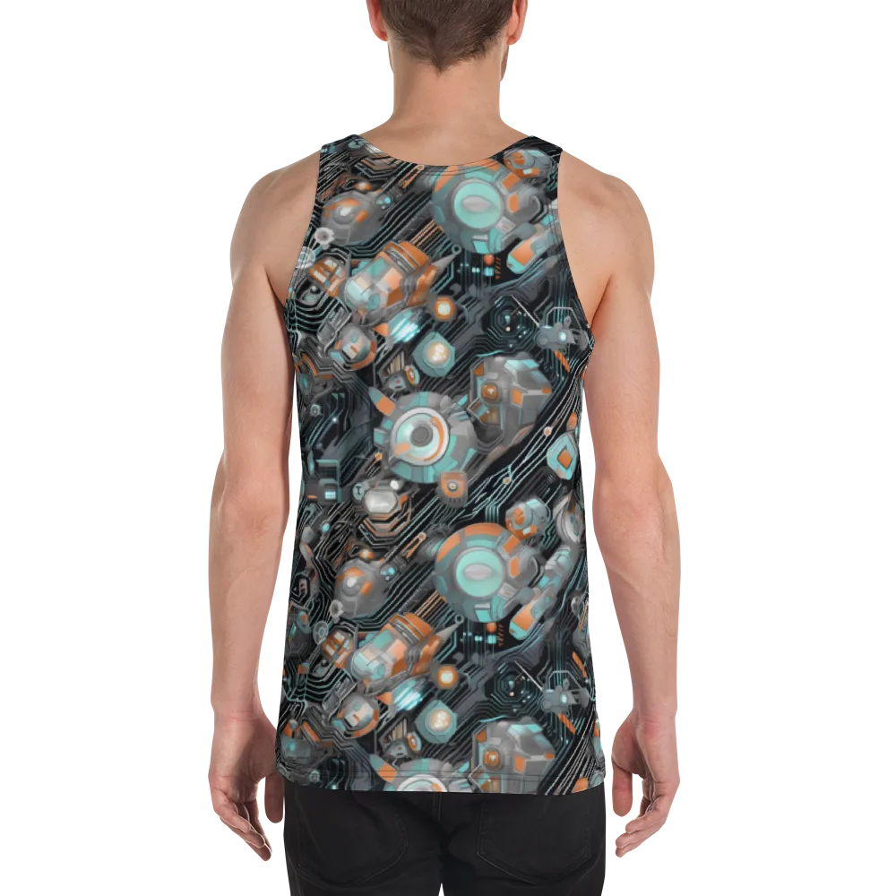 Circuit Nebula on Men's Tank Top — Back