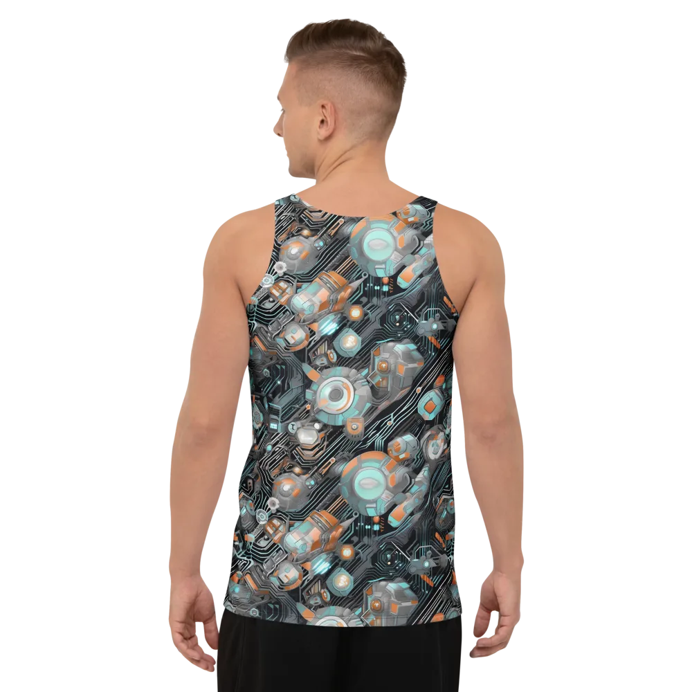 Circuit Nebula on Men's Tank Top — Back