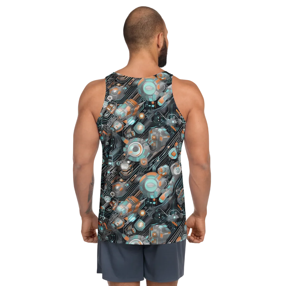 Circuit Nebula on Men's Tank Top — Back