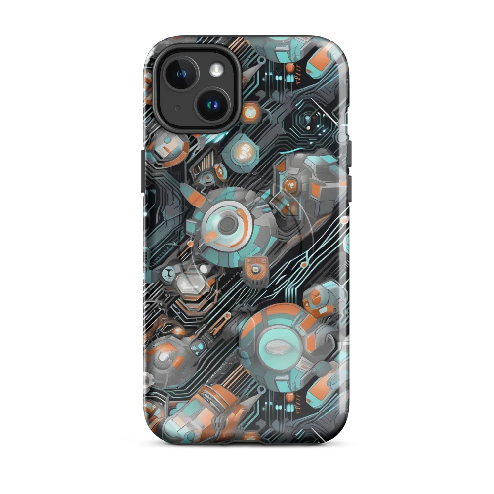 Circuit Nebula on MagSafe Tough Case for iPhone® — Front