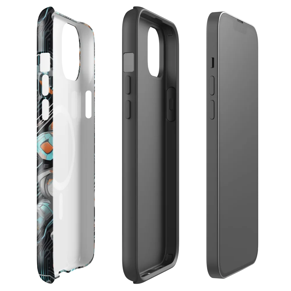 Circuit Nebula on MagSafe Tough Case for iPhone® — Front