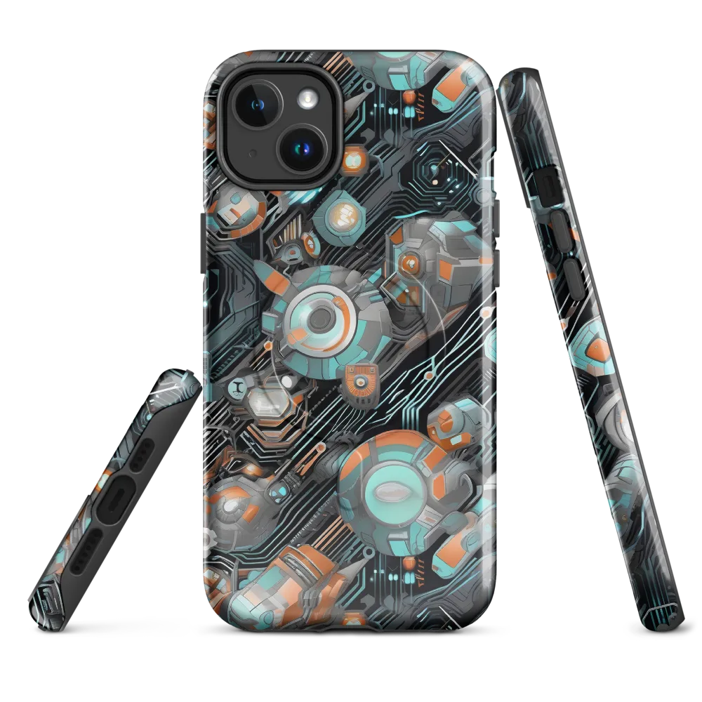 Circuit Nebula on MagSafe Tough Case for iPhone® — Front