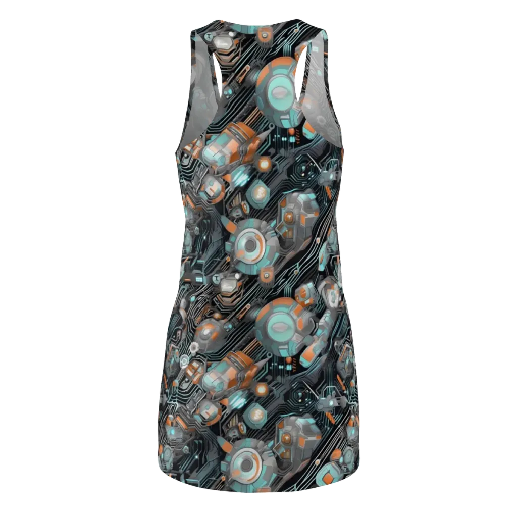Circuit Nebula on Racerback Dress — Back