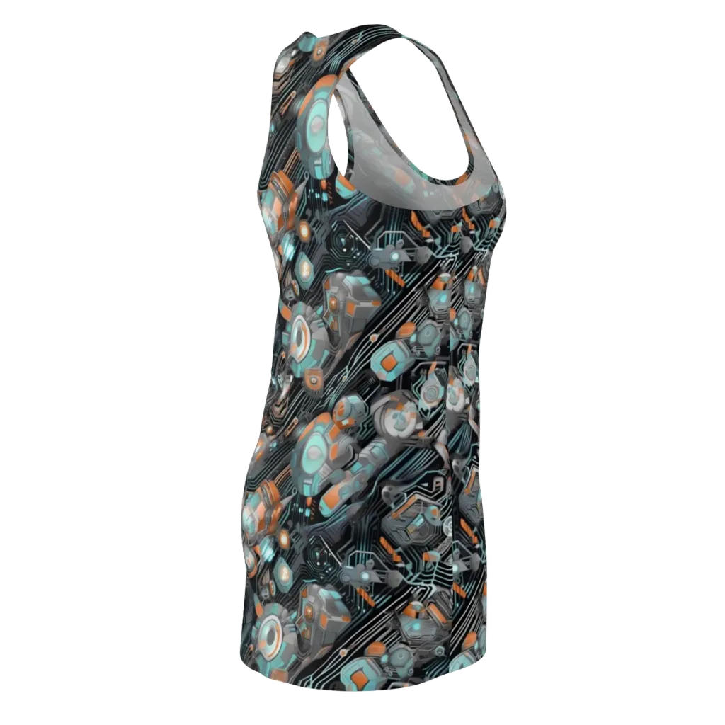 Circuit Nebula on Racerback Dress — Back Side