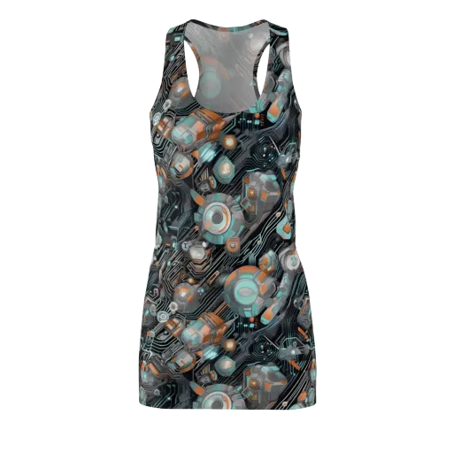 Circuit Nebula on a Racerback Dress