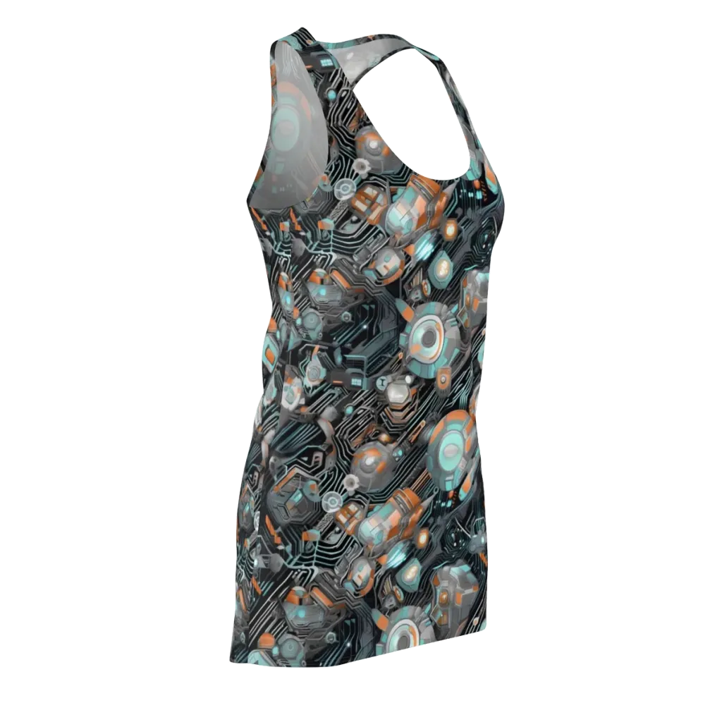 Circuit Nebula on Racerback Dress — Front Side