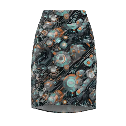 Circuit Nebula on a Pencil Skirt