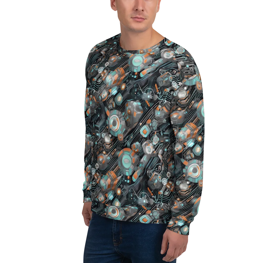 Circuit Nebula on Sweatshirt — Left Front