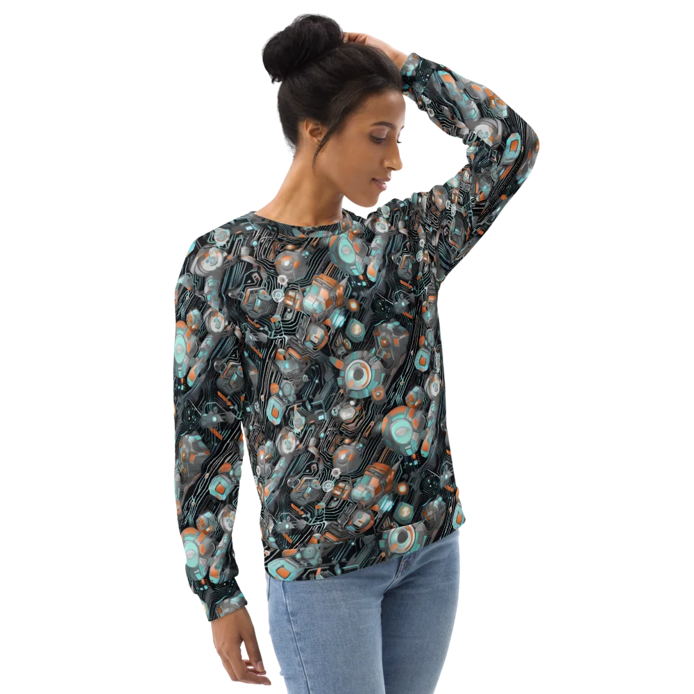 Circuit Nebula on Sweatshirt — Right Front
