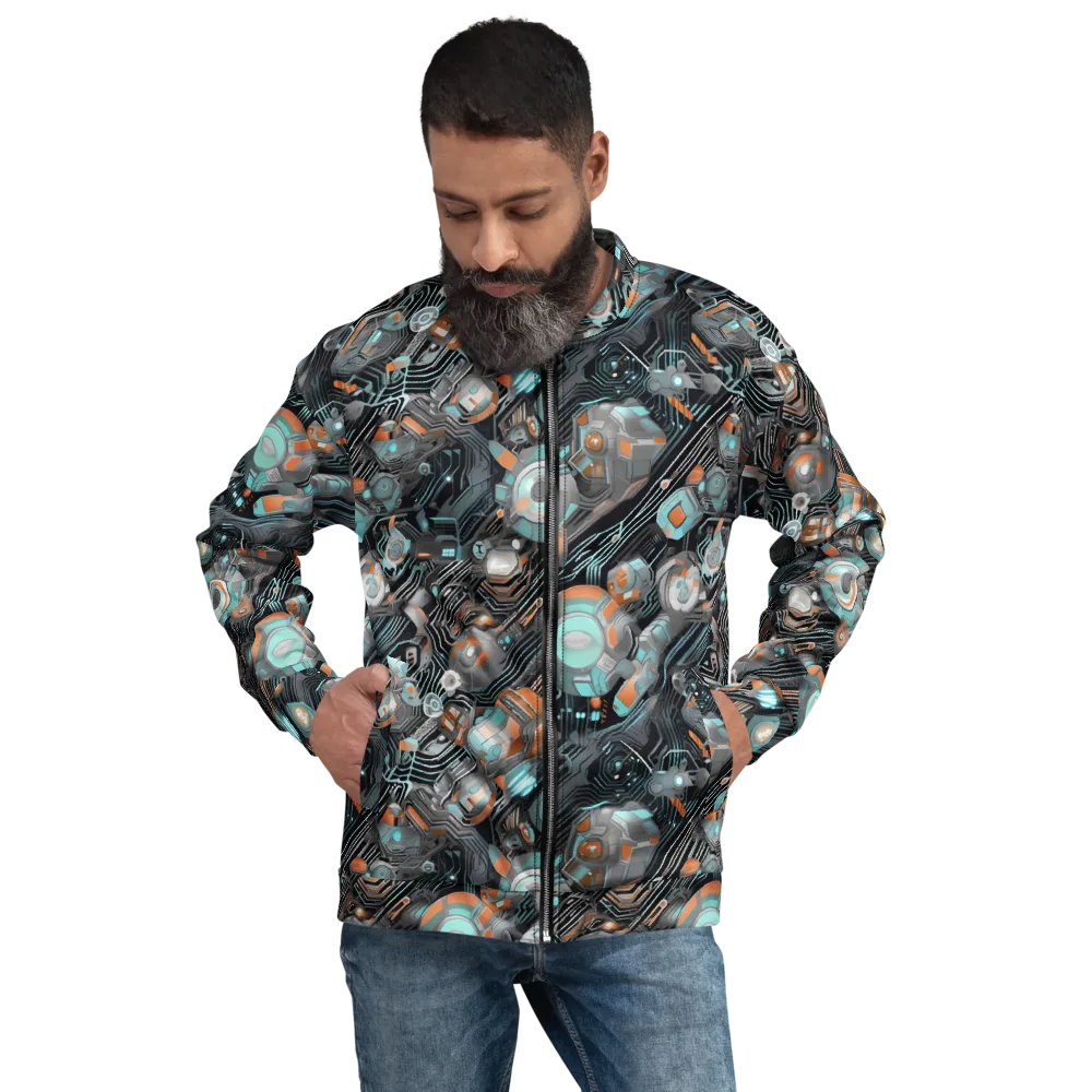 Circuit Nebula on Bomber Jacket — Front