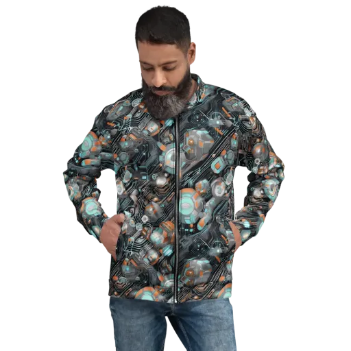Circuit Nebula on a Bomber Jacket