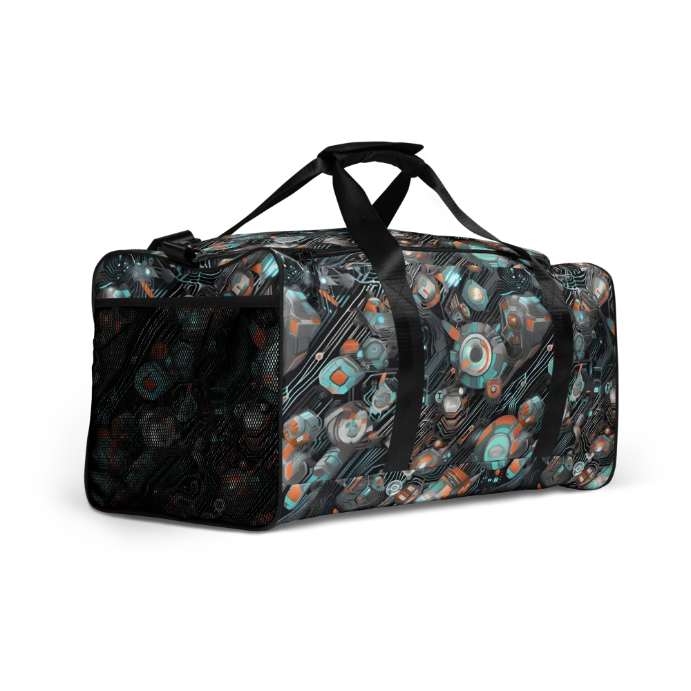 Circuit Nebula on Duffle Bag — Right Front
