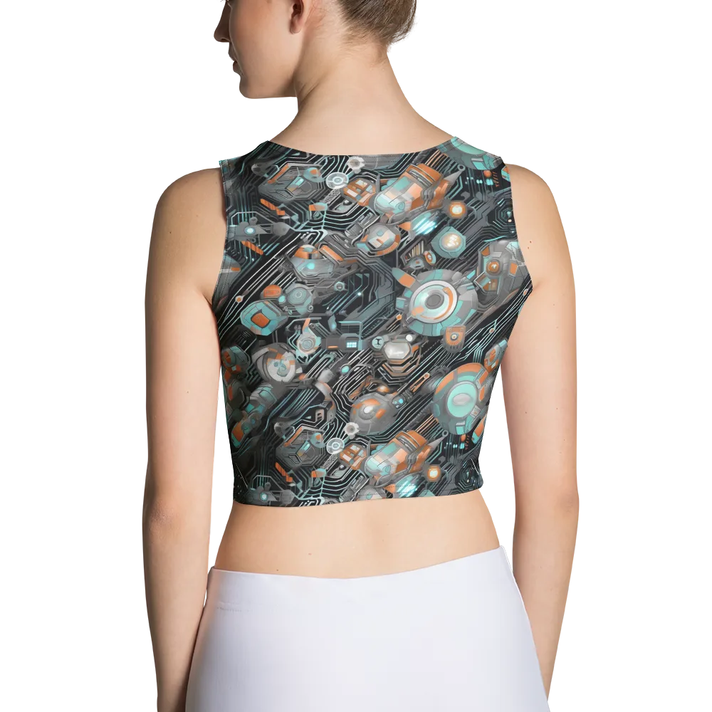 Circuit Nebula on Crop Top — Back