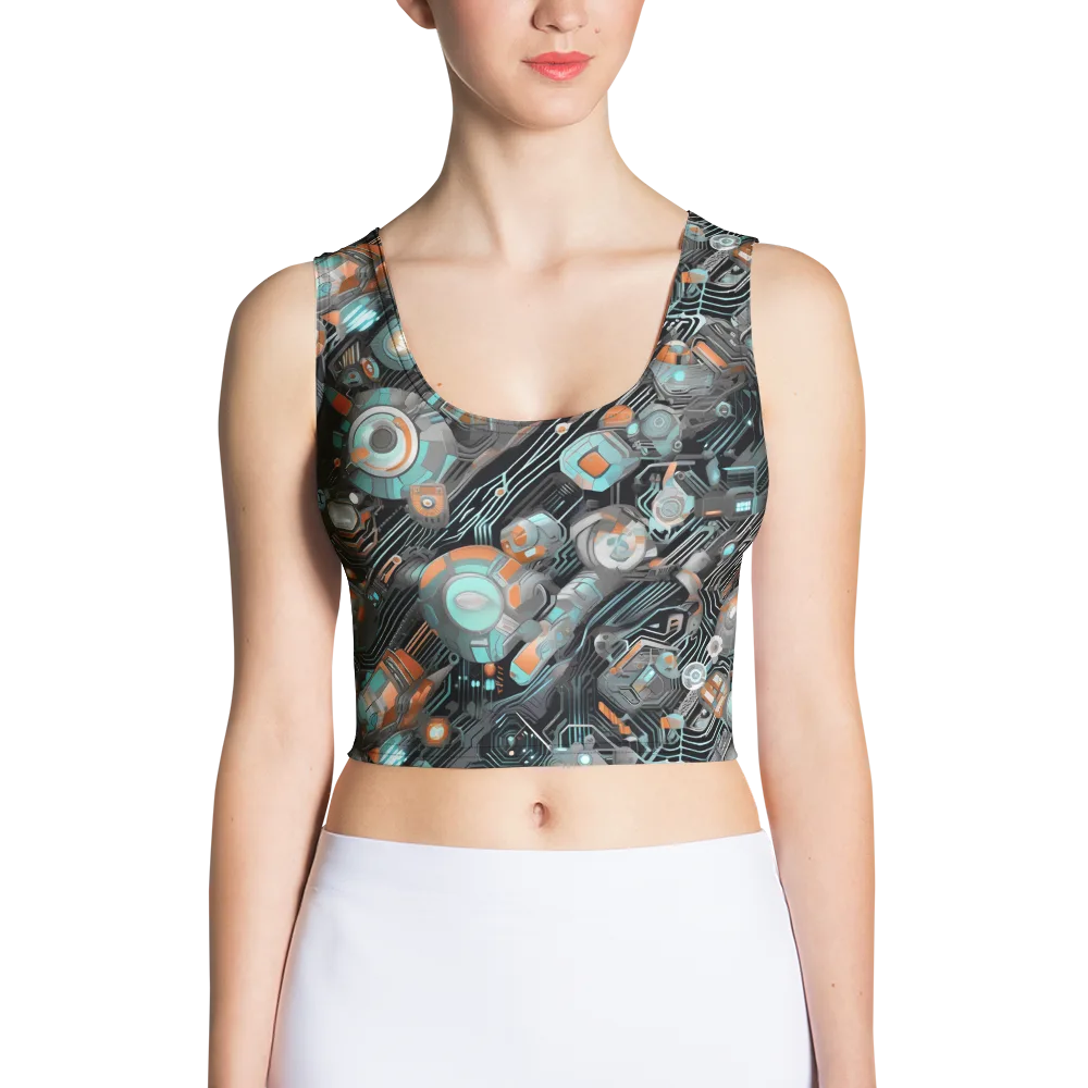 Circuit Nebula on Crop Top — Front
