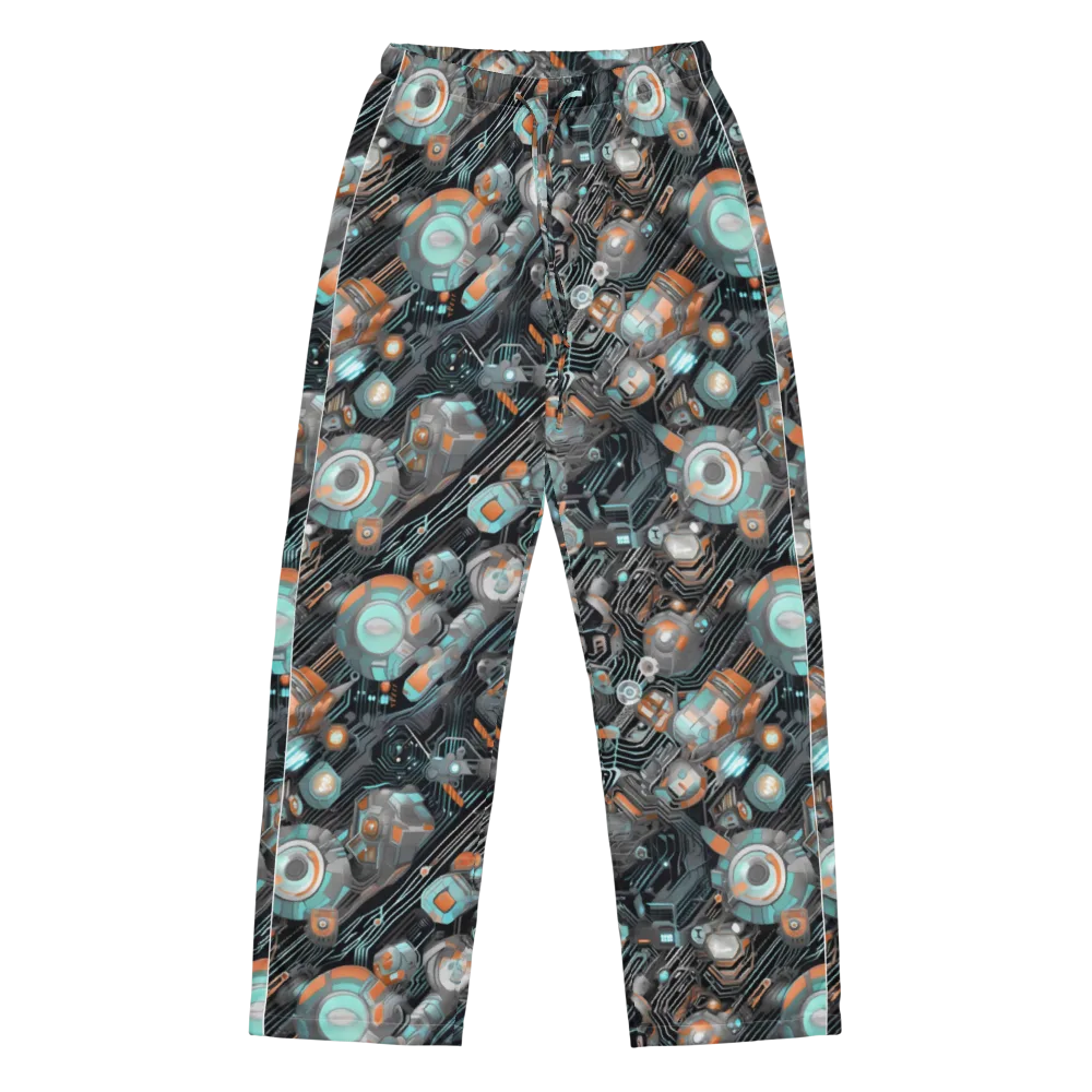 Circuit Nebula on Women's Pajama Pants — Front