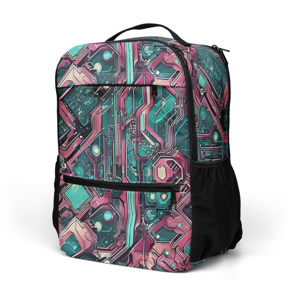 Magenta Mainframe on Utility Backpack — Left Front