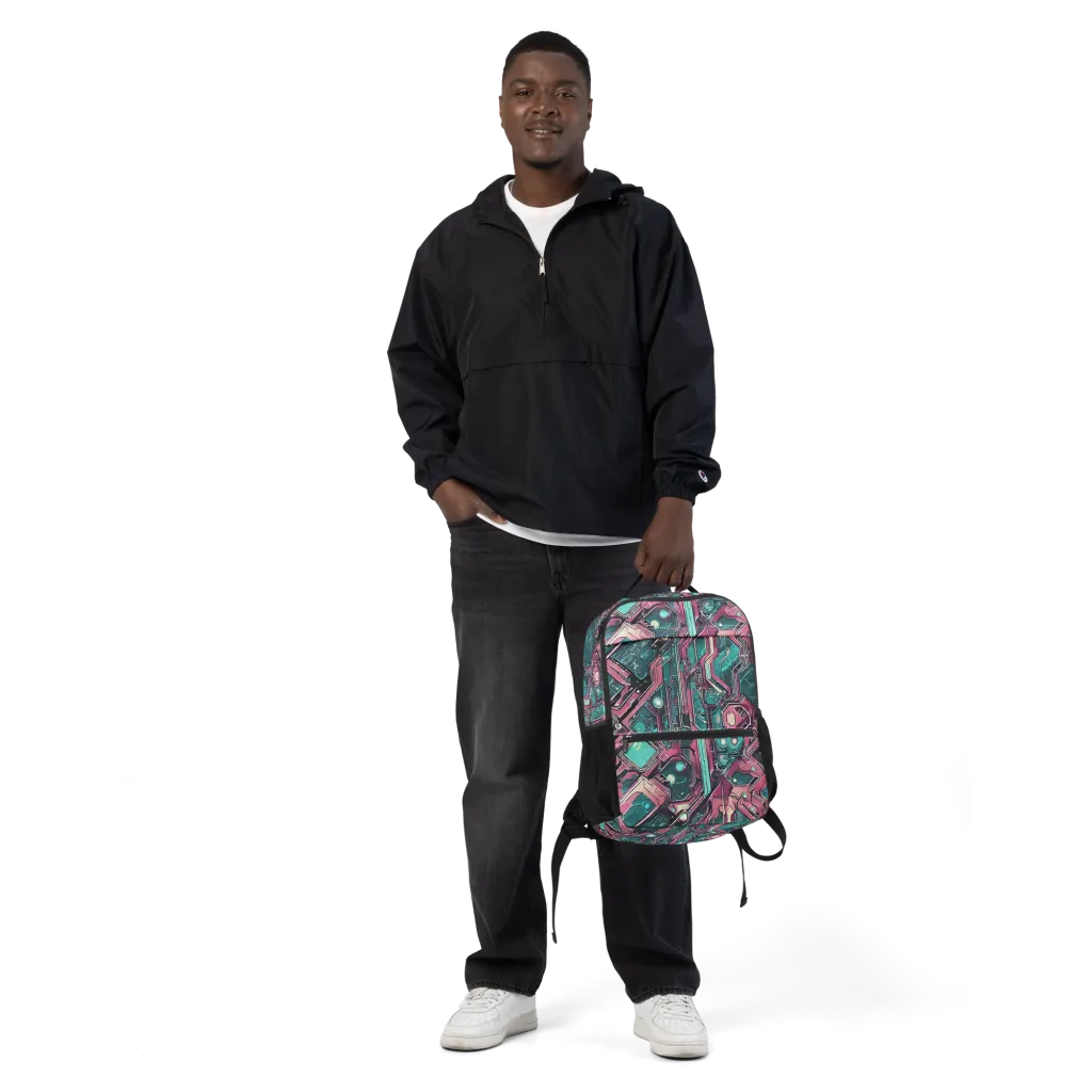 Magenta Mainframe on Utility Backpack — Front