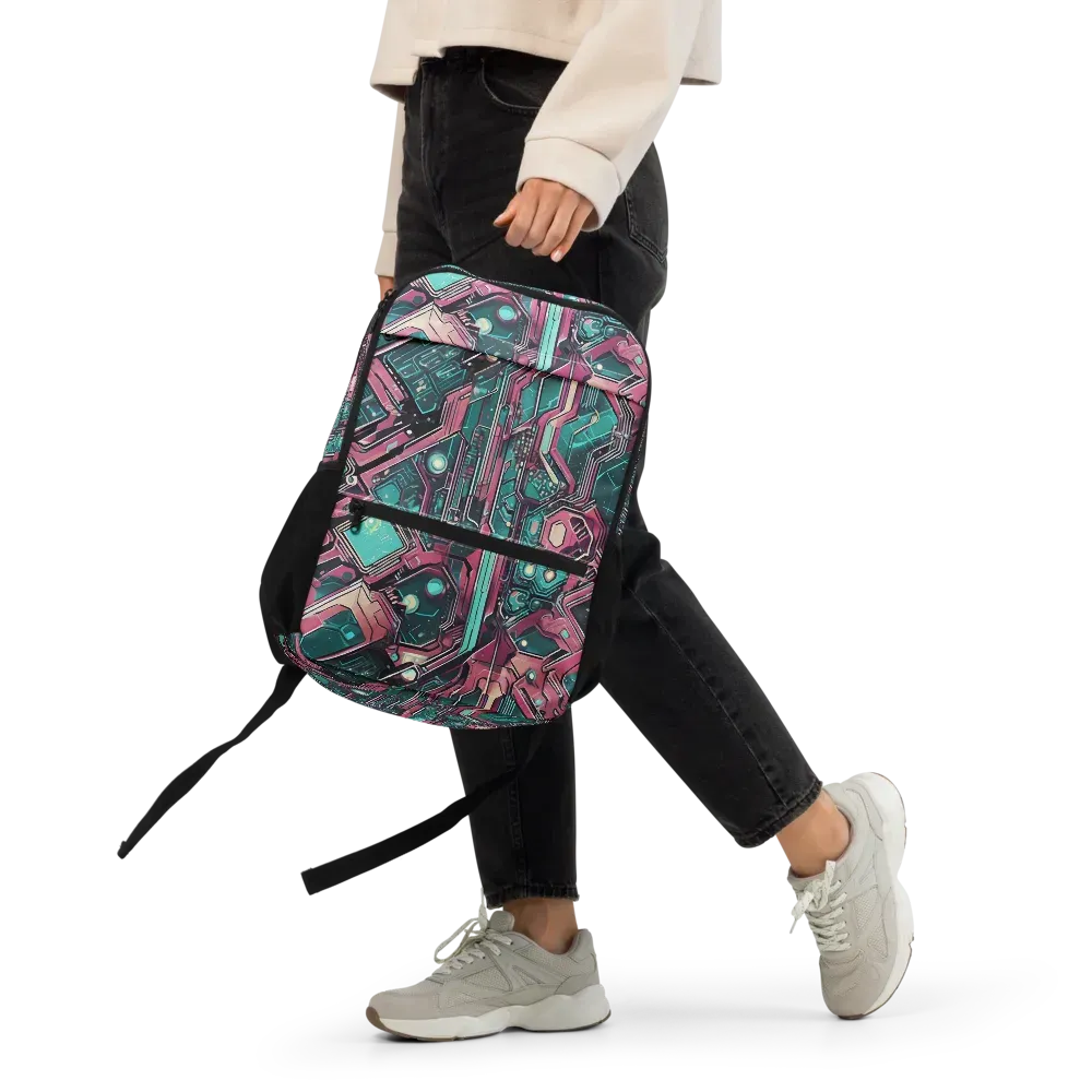 Magenta Mainframe on Utility Backpack — Front