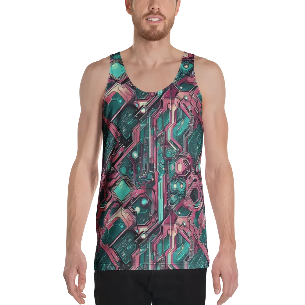 Magenta Mainframe on Men's Tank Top — Front