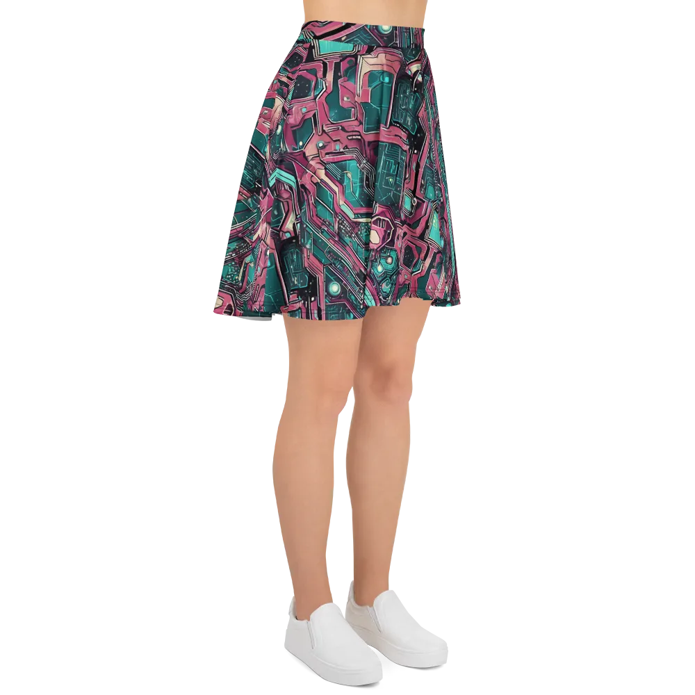 Magenta Mainframe on Skater Skirt — Right