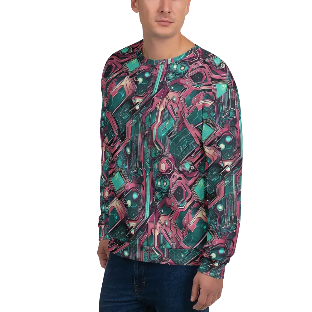 Magenta Mainframe on Sweatshirt — Left Front
