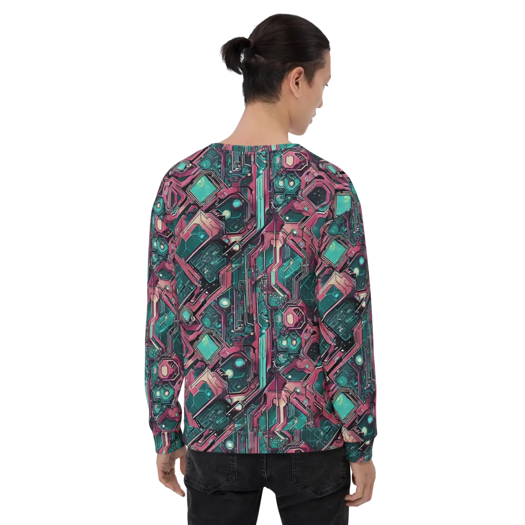 Magenta Mainframe on Sweatshirt — Back