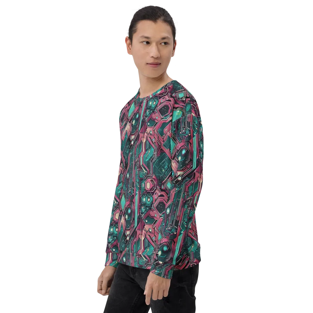 Magenta Mainframe on Sweatshirt — Left Front