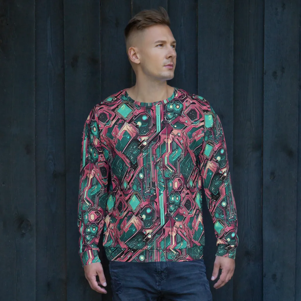 Magenta Mainframe on Sweatshirt — Front