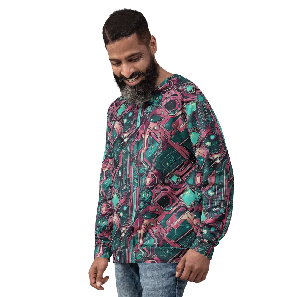 Magenta Mainframe on Sweatshirt — Left Front