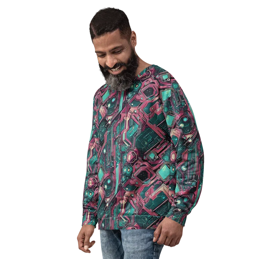 Magenta Mainframe on Sweatshirt — Left Front