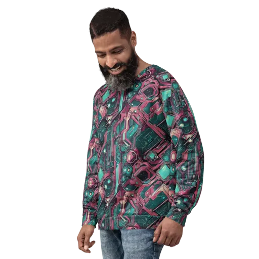 Magenta Mainframe on a Sweatshirt