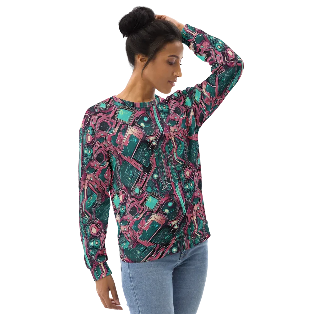 Magenta Mainframe on Sweatshirt — Right Front