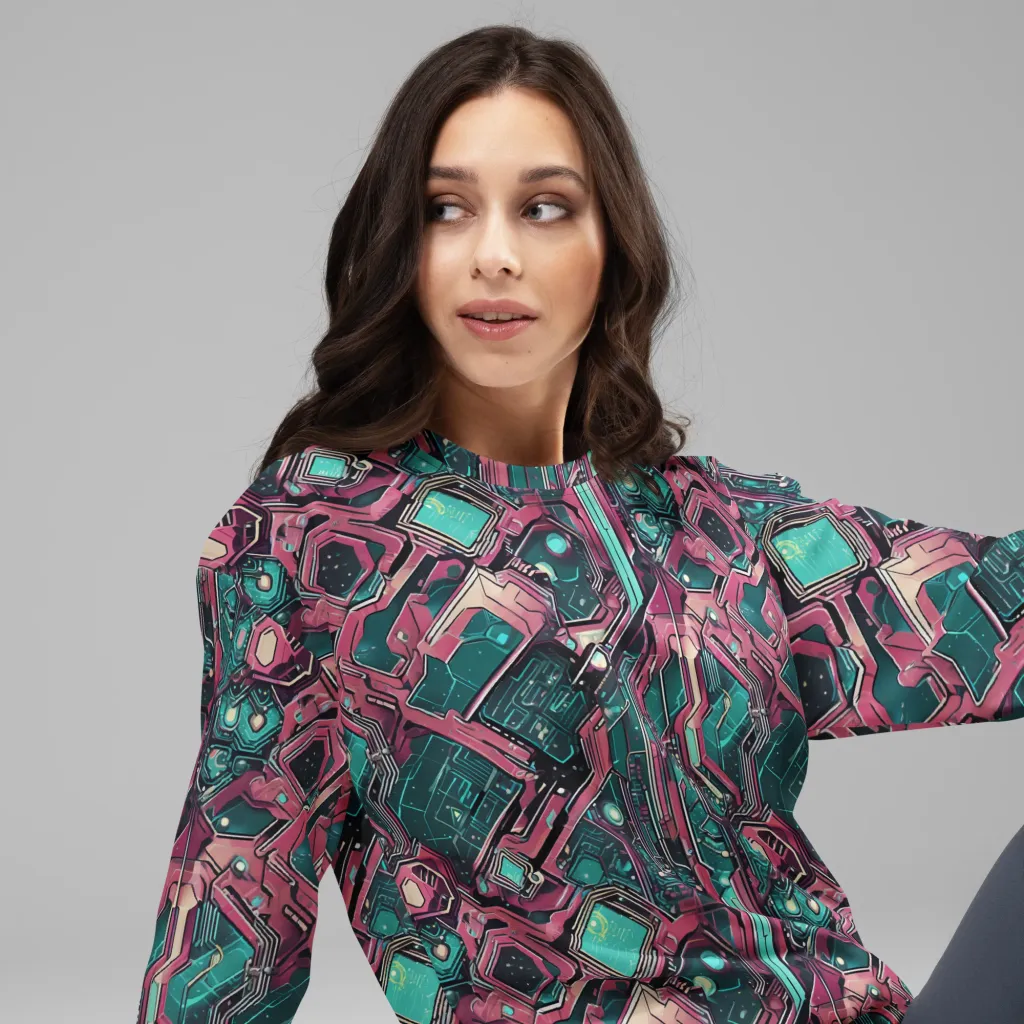 Magenta Mainframe on Sweatshirt — Right Front