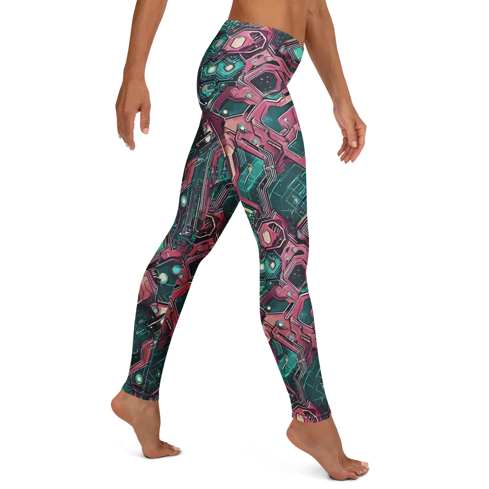 Magenta Mainframe on Leggings — Right