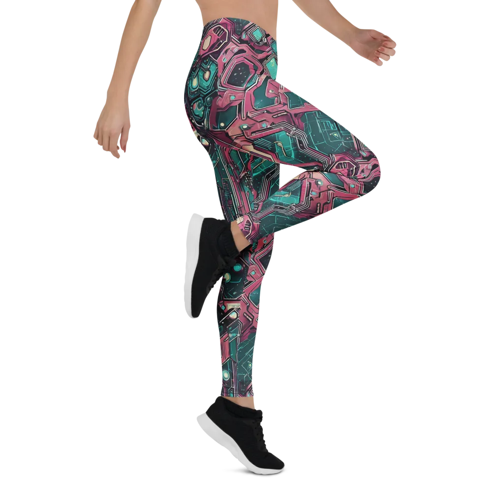 Magenta Mainframe on Leggings — Right