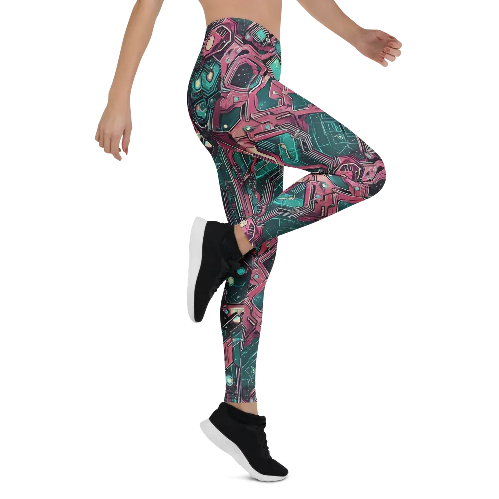 Magenta Mainframe on Leggings — Right